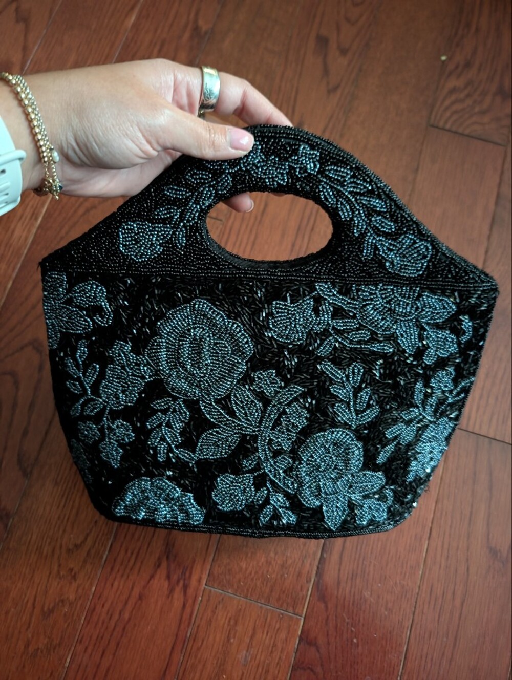 Beaded Floral Evening Bag